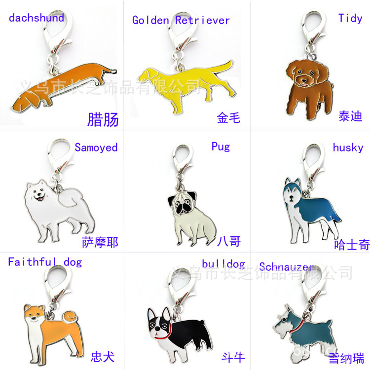 Factory direct supply of cross-border in-stock handwritten heart-shaped dog pendants, pet identity tags, Easter and Christmas diamond-encrusted dog tags pic 28