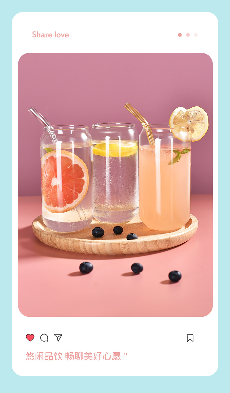 Crazy scramble for high-quality water cups, cola cups, transparent straw cups, glass milk tea cups, universal beverage cups and glass cups pic 22