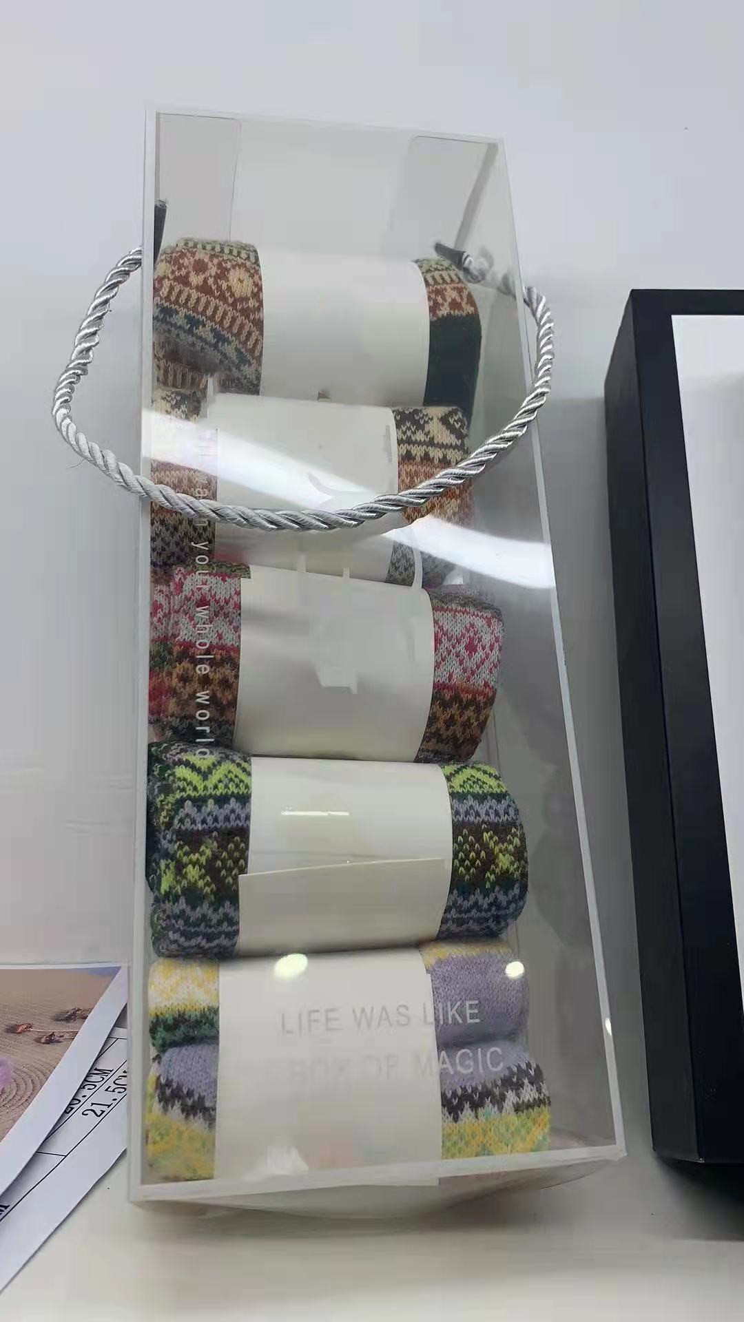 Wholesale of new UGG totem socks, high-top patterned home floor socks, warm wool socks and snow socks for autumn and winter pic 12