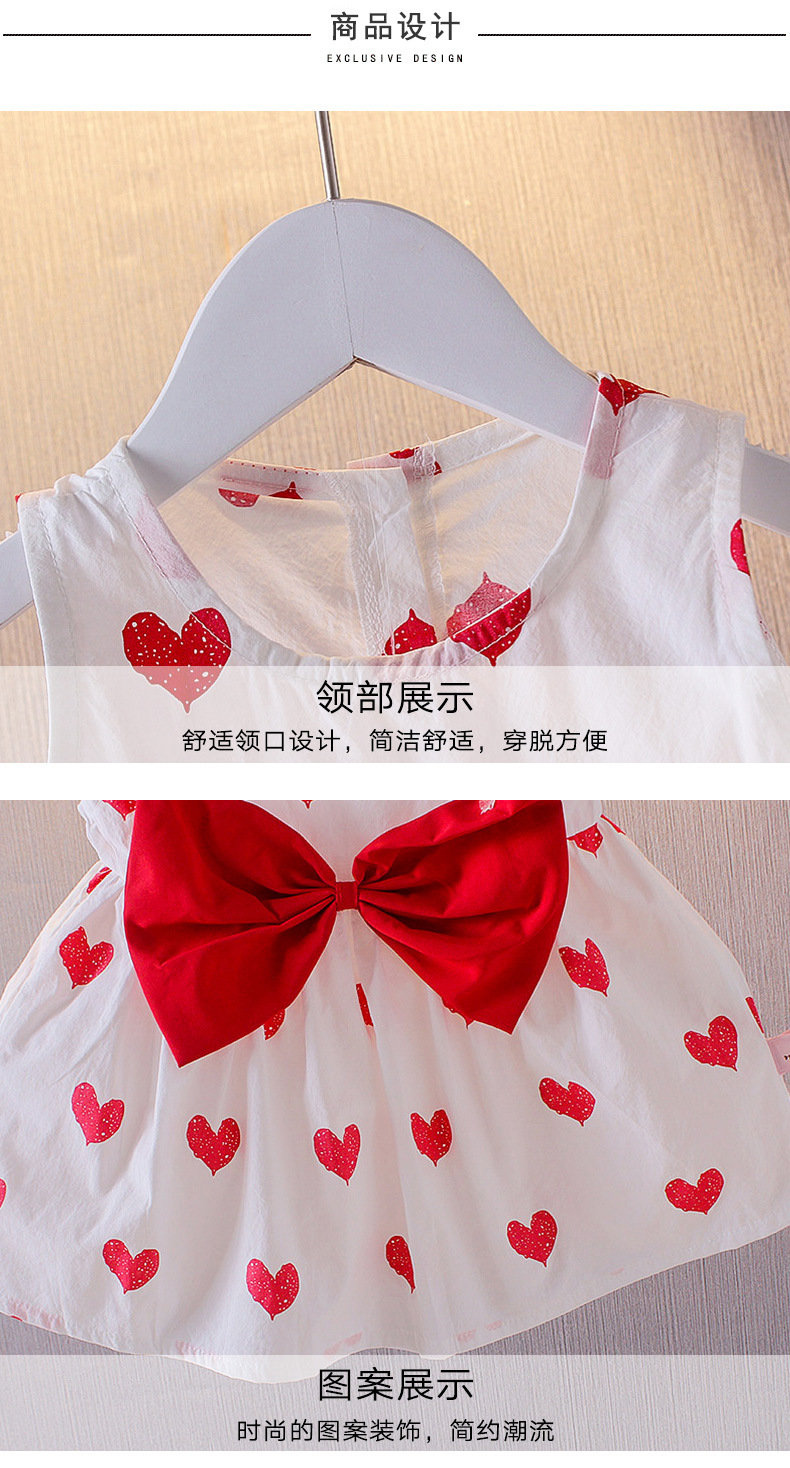 A free shipping summer dress for girls, a stylish Korean-style baby princess dress, a summer halter dress, a one-year-old baby dress pic 24