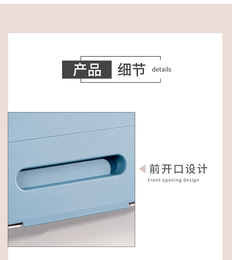 The manufacturer wholesals front-opening storage boxes for children, toys, snacks, thickened and stackable flip covers, and household clothes storage boxes pic 16