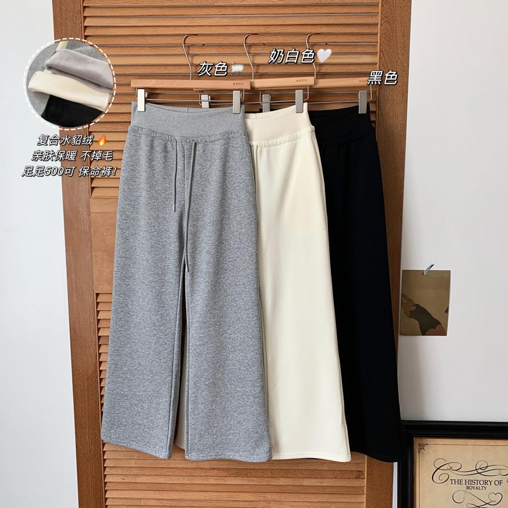 【 Winter Life-saving Pants 】 Fleece sweatpants for women, loose straight-leg wide-leg casual pants, 2024 pic 3