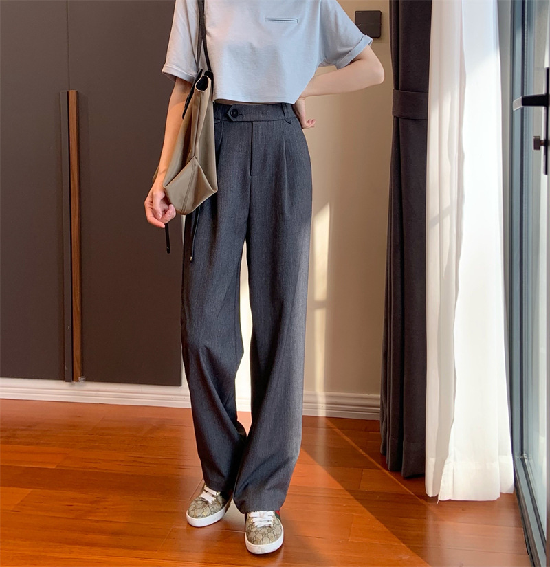 The self-retained w beauty Hidden meat creates a super model leg shape with a high waistline design, versatile and slimming suit pants and casual pants pic 12