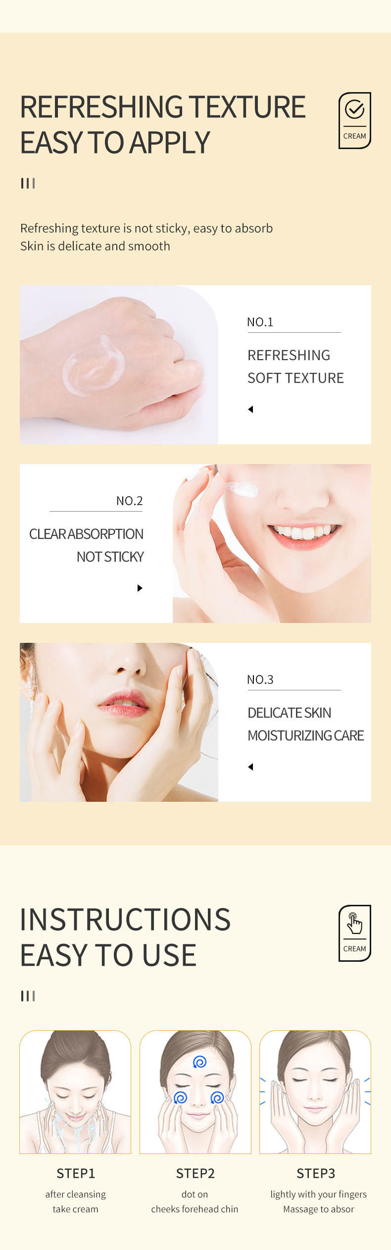 SADOER Vitamin C Aloe Vera Pomegranate Moisturizing 50g Cross-border foreign trade live wholesale pic 4