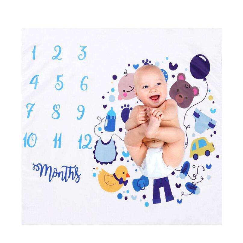 Baby milestone month photography background cloth, baby creative digital photography blanket background cloth, photography props pic 8