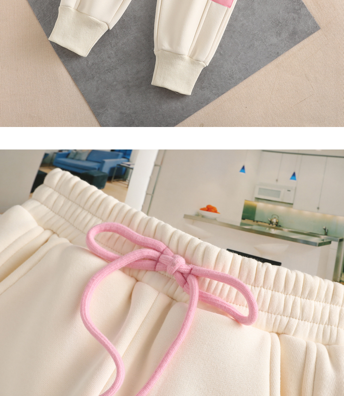 女童加绒裤子儿童纯棉加厚休闲长裤中大童秋冬运动裤卫裤女孩冬装详情20