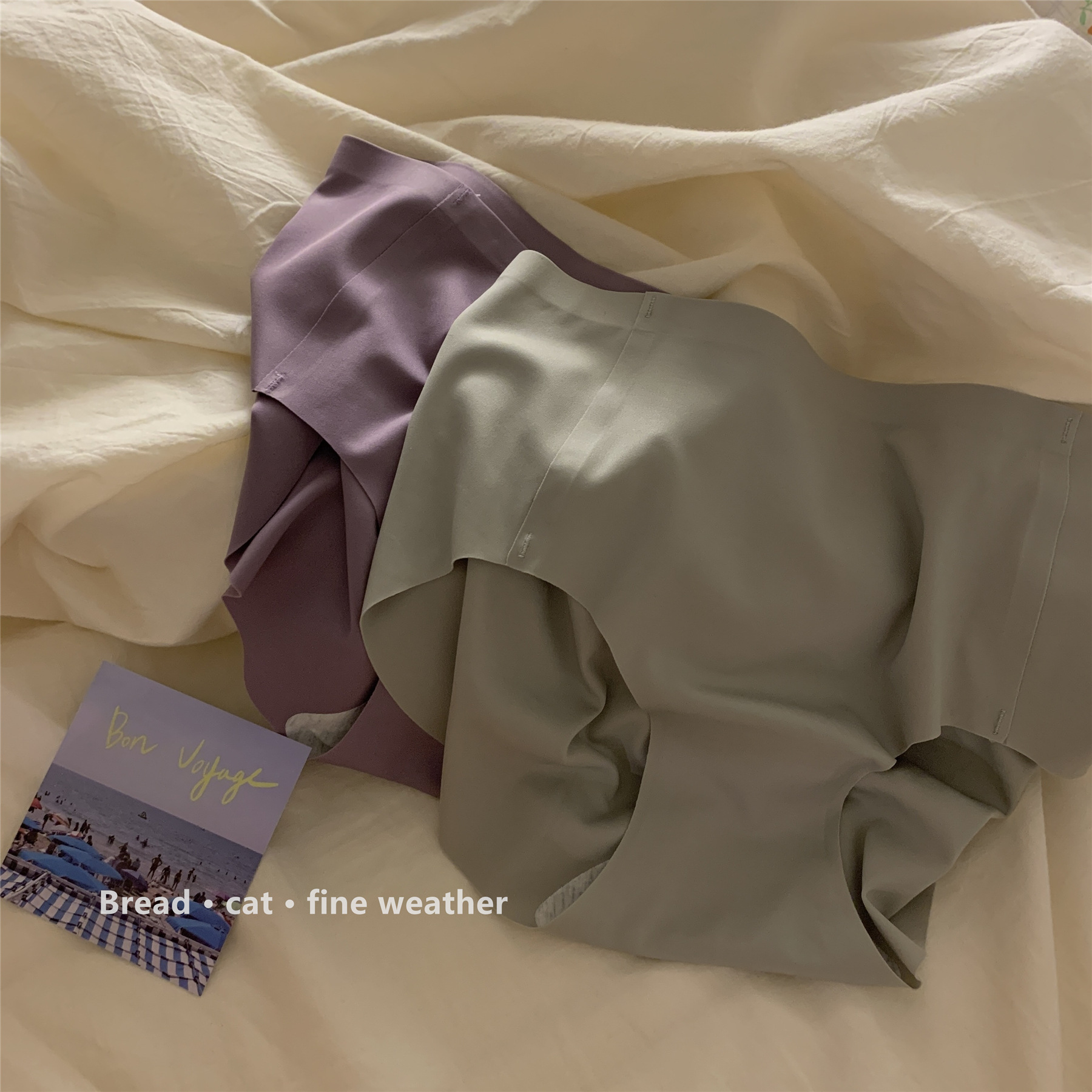 纯色少女冰丝无痕女士内裤纯棉裆部舒适透气速干提臀三角内裤女详情9