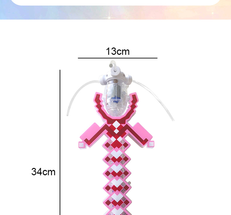 跨境热销儿童发光风扇七彩格子闪光棒孩童手持魔法棒发光玩具详情6