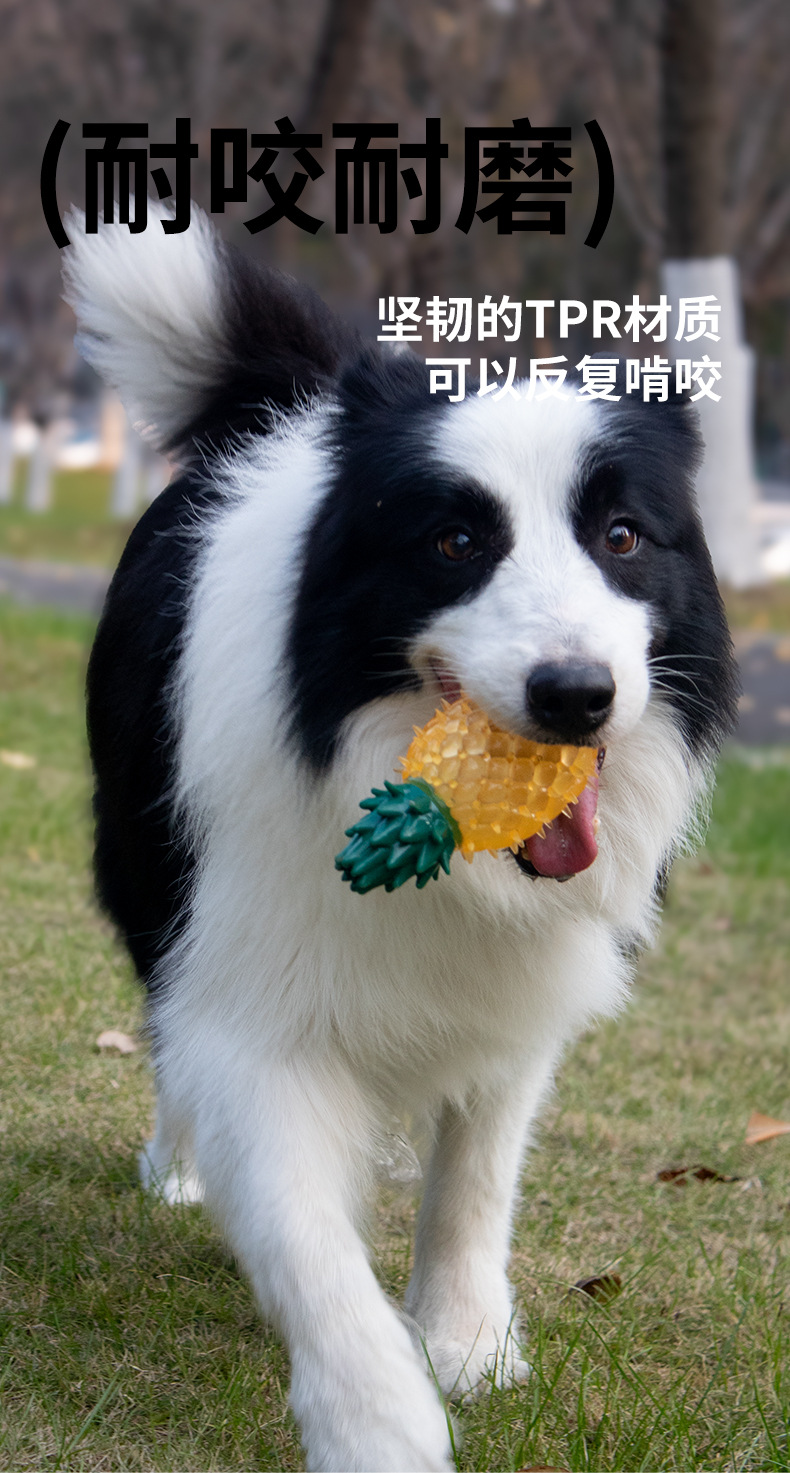 Pet frozen fruit series: Non-toxic and environmentally friendly dog teeth grinding and cleaning water, chilled lemon, cool and sound-making toys pic 6