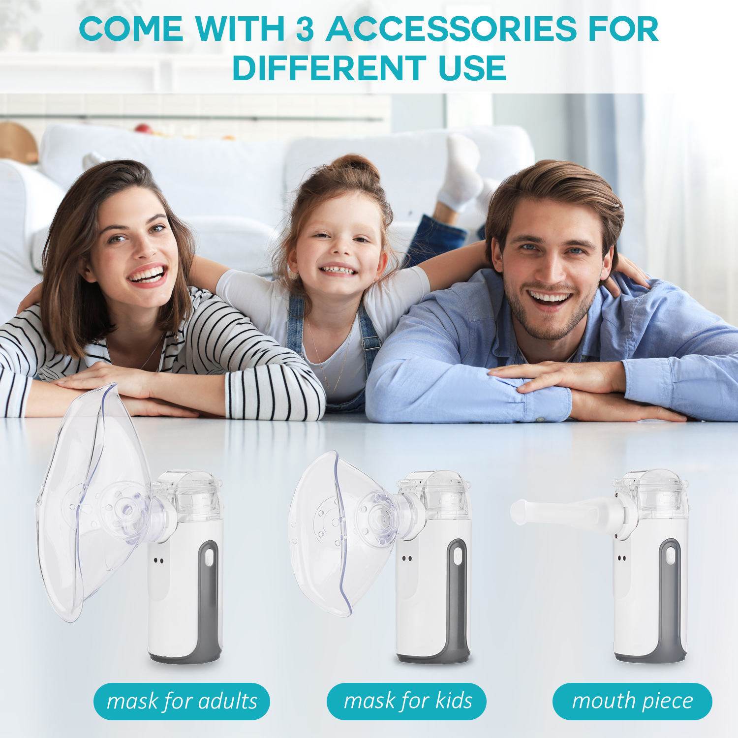 New handheld nebulizer, portable oral and nasal nebulizer for home use, source factory, cross-border export pic 8