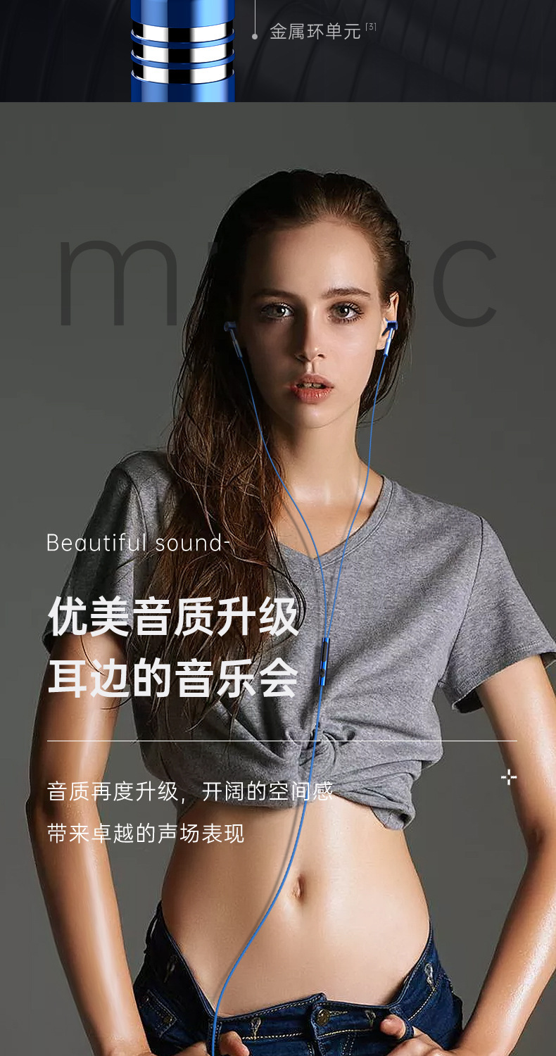 New wire-controlled wired headphones, metal headsets, semi-in-ear headphones, and low-frequency mobile phone earbuds are in stock and available for wholesale pic 21