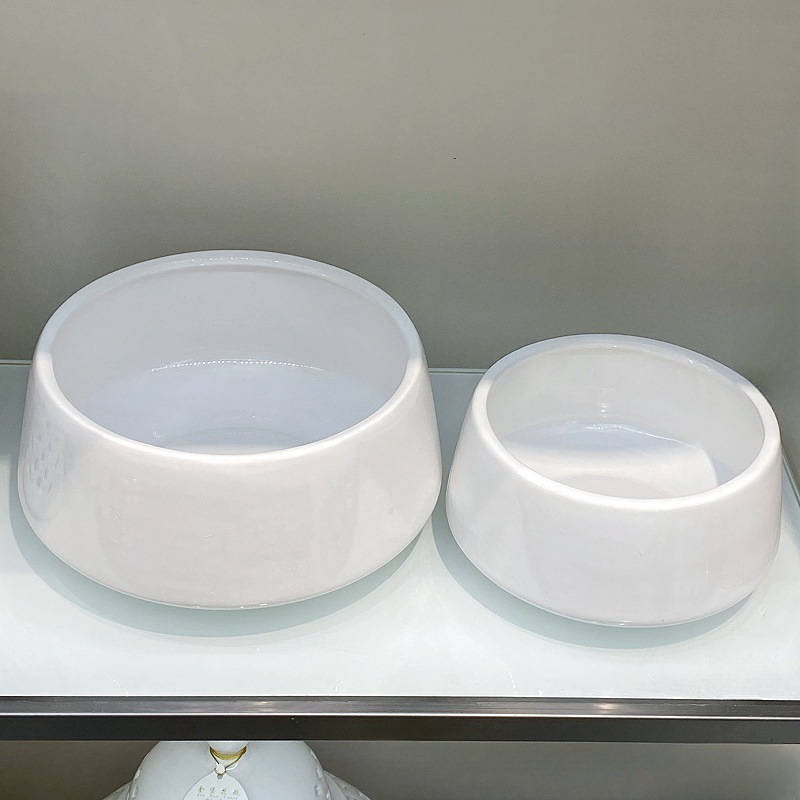 蝴蝶兰花盆盆景专用艺术纯白圆形椭圆形大花盆家具装饰盆栽花盆容器花瓶摆设摆件金堡花瓶详情16