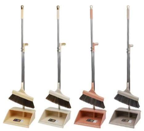 New broom and dustpan set, soft wool two-piece set, household broom and dustpan set for sweeping dirt and paper scraps pic 3