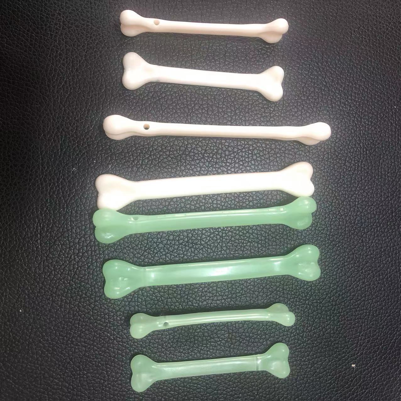Halloween decorative bone props, prank toys, necklace accessories, white/luminous plastic skull bones pic 14