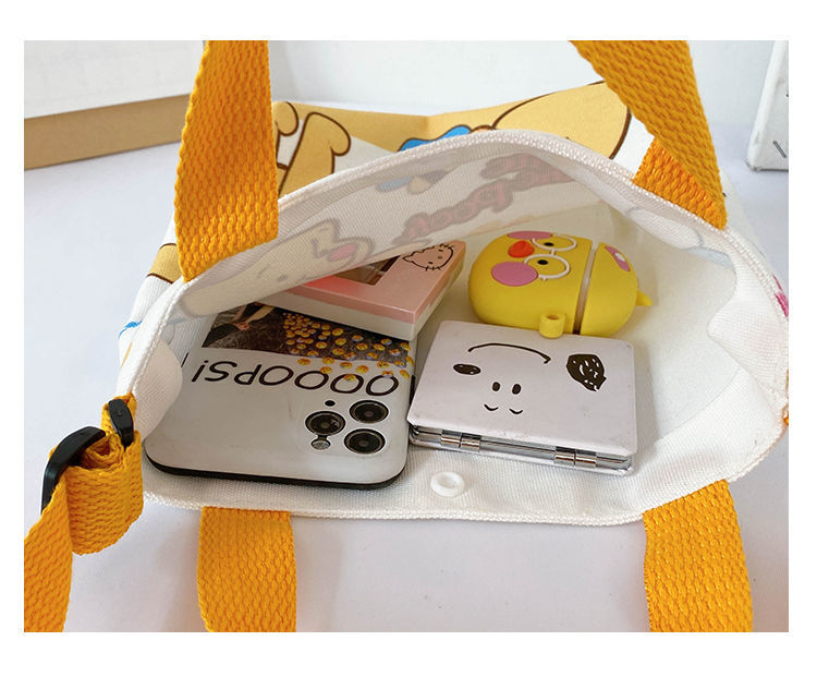 卡通帆布休闲斜挎背包儿童手提袋 库洛米双子星可爱单肩包包包详情34