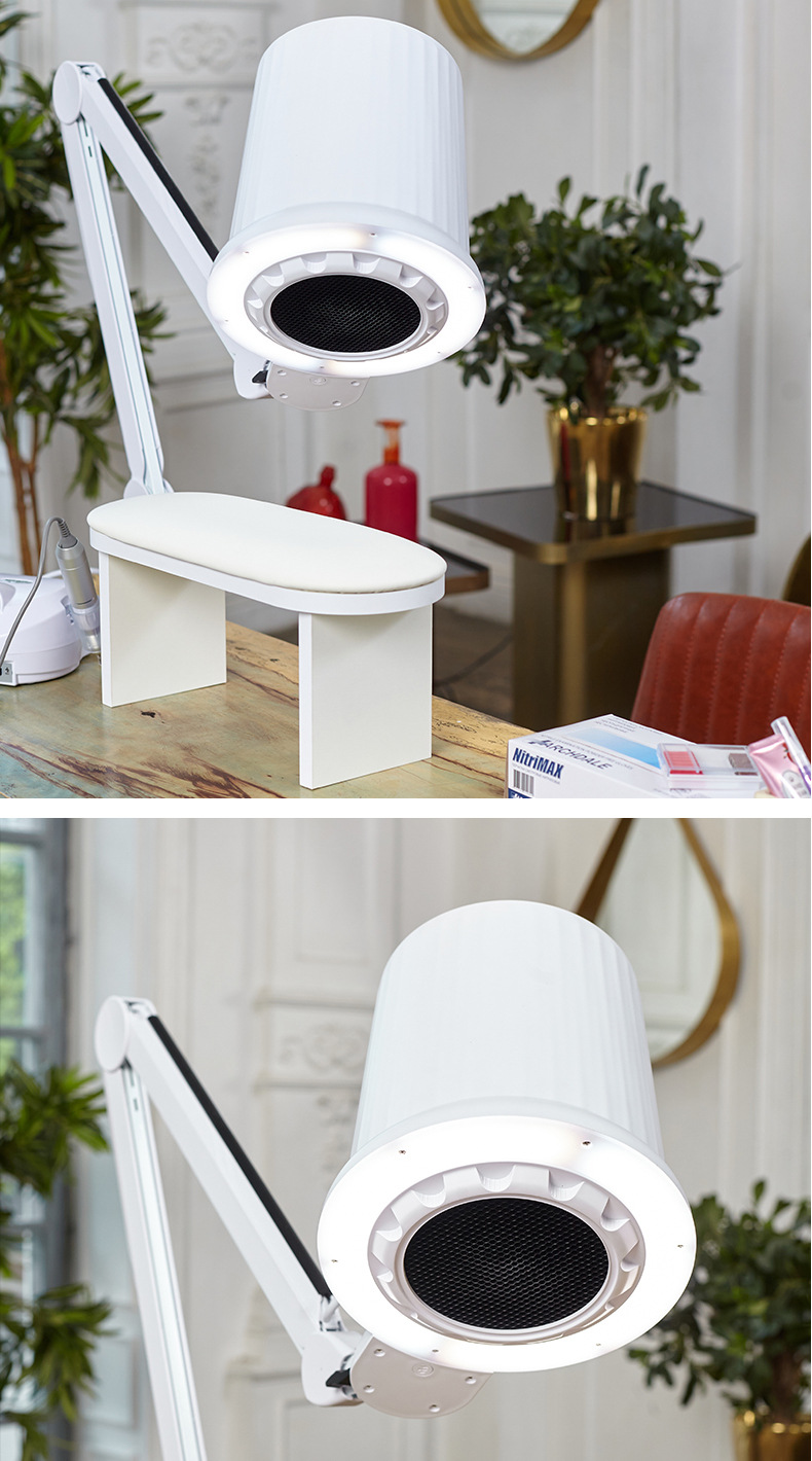 新款SHINENAIL高端美甲吸尘器照明顶吸吸力强4BLANC德国风机详情16