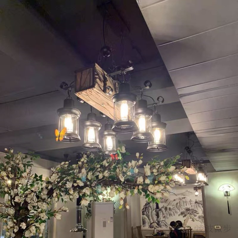 工业风吊灯美式乡村漫网咖啡餐厅酒吧吧台美式吊灯复古吊灯创意灯详情13