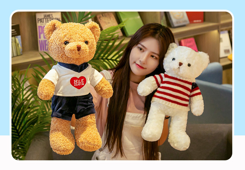 Factory wholesale teddy bears, bear hugs, bear dolls, plush toys, bear pillows, cute stuffed dolls, wedding gifts pic 62