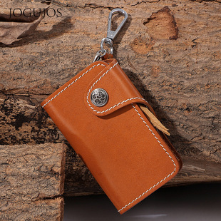 跨境疯马皮钥匙包多功能零钱包复古真皮汽车钥匙包门用车用钥匙包详情9