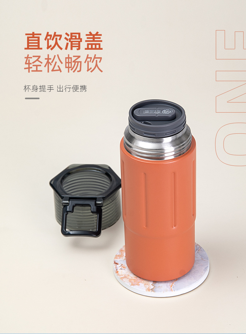 Taishuo Lingdong Sports Insulated Cup for cross-border trade, 304 stainless steel, large-capacity portable handle sports water bottle pic 6