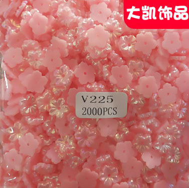 AB color semi-circular pearl mobile phone beauty electroplating imitation pearl diy nail art pearl accessory Plum blossom pearl pic 4