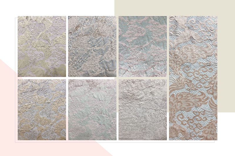 Wholesale of gold-colored phoenix lace fabric, phoenix skirts, wedding accessories, home window screens and tablecloths pic 23