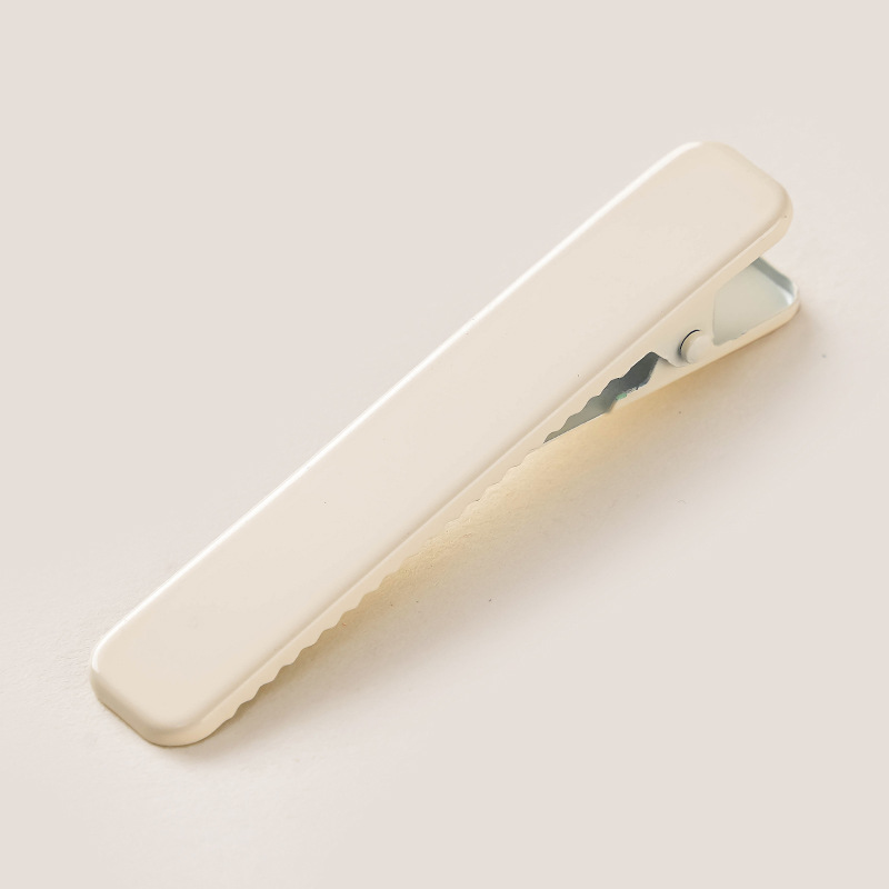 Korean version candy rectangular duckbill hairpin, shark hairpin, female side floral fringe, macaron-colored headwear pic 10