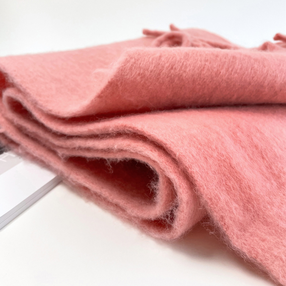 Solid color mohair scarf, sweet potato best-selling warm mid-length scarf, winter shawl, scarf for outerwear, wholesale from Europe and America pic 42