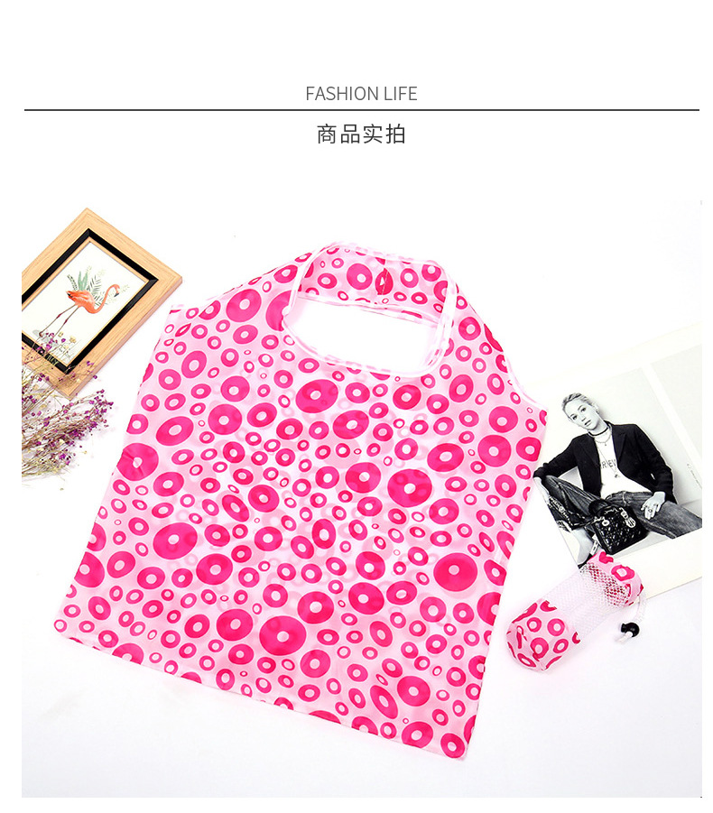 Customized wholesale of creative polyester Oxford fabric printed handbags, gift bags, portable folding shopping bags pic 14
