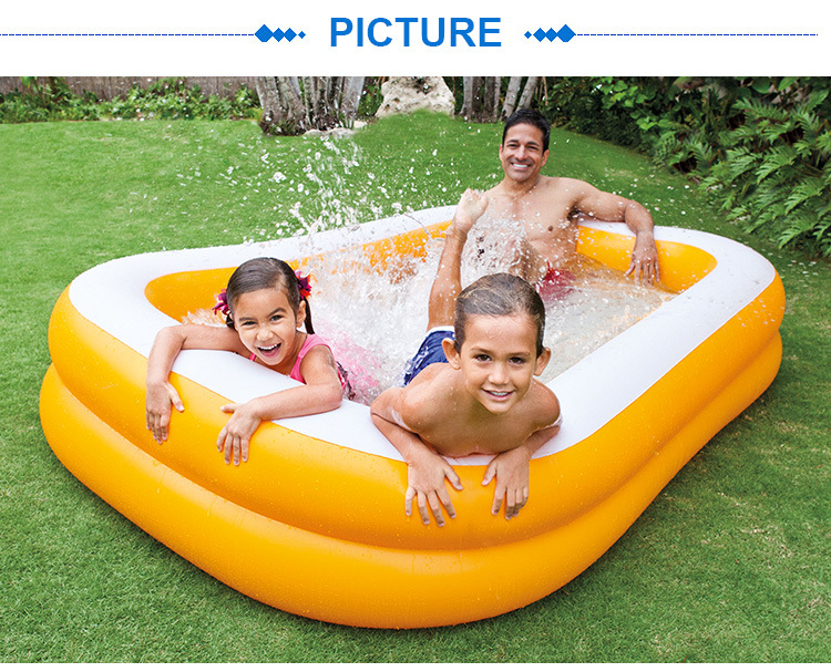 intex 57181 Luxury rectangular Pool Family Parent-child inflatable outdoor Garden lawn swimming pool pic 2