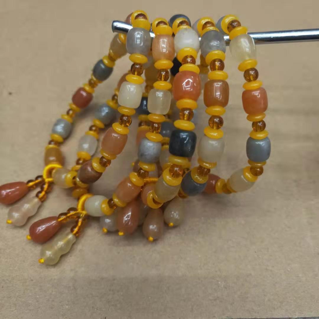 New jewelry style gold thread jade bucket bead combination bracelet, transfer bead gourd bracelet manufacturer wholesale factory price pic 2