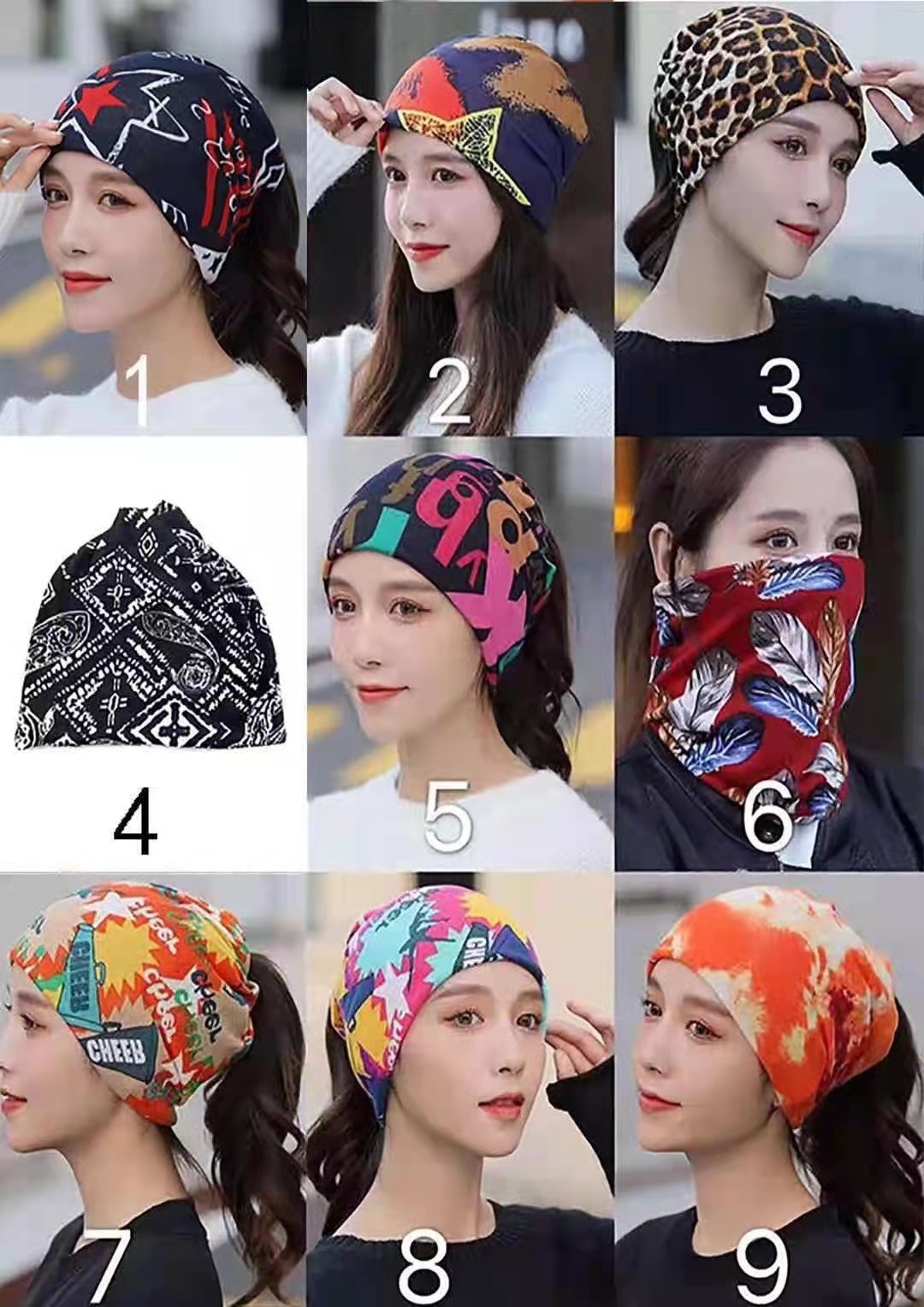 Autumn and winter double-layer warm scarf, faux cashmere versatile head and neck cover, dual-purpose pile cap, outdoor windproof face mask cap pic 16