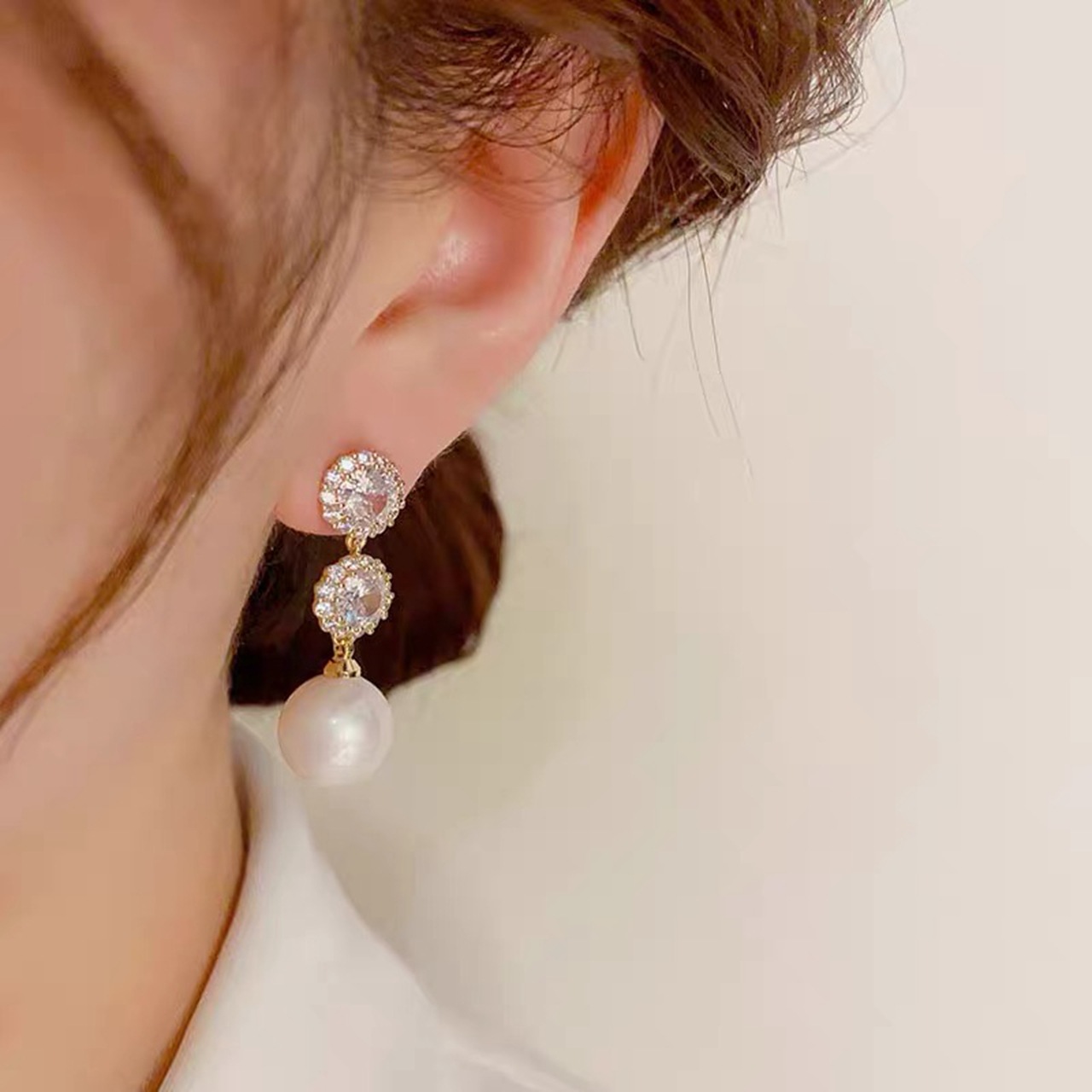 轻奢珍珠耳环女高级感耳坠2024年新款小众设计耳饰洋气纯银针耳钉详情5
