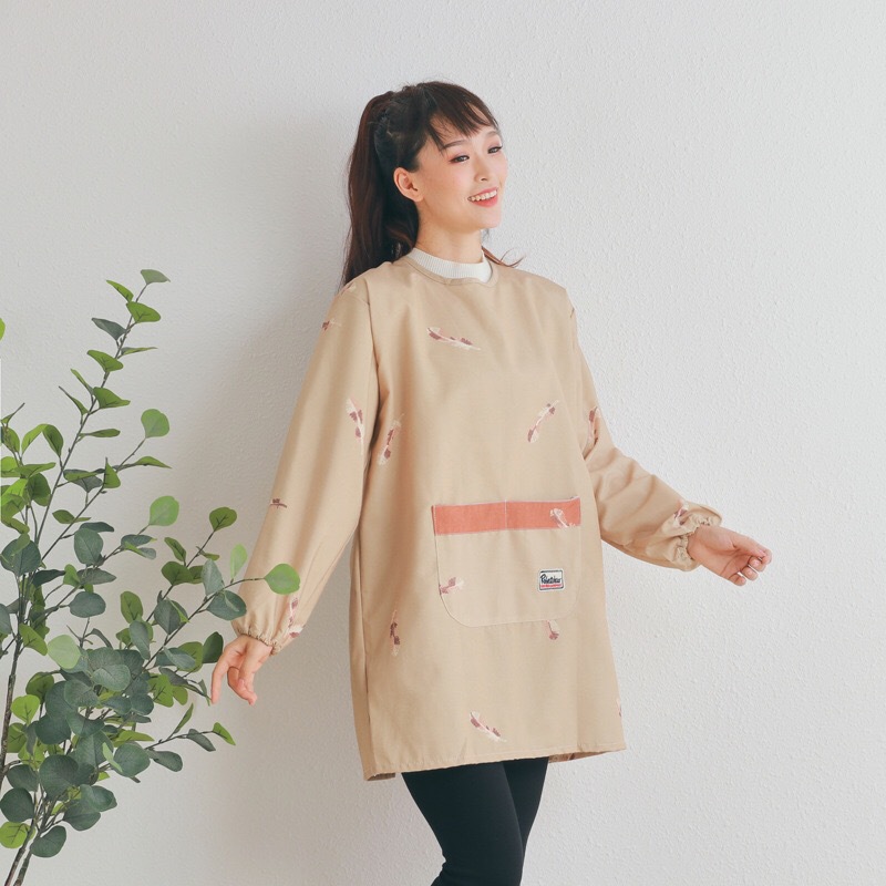 围裙韩版时尚田园风格防水防污女士反穿衣罩衣家务整洁布艺围裙详情6