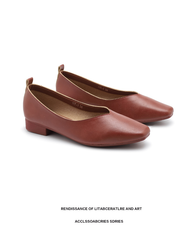 外贸跨境新款小方头浅口女士单鞋软底V口纯色工作鞋117-1#详情25