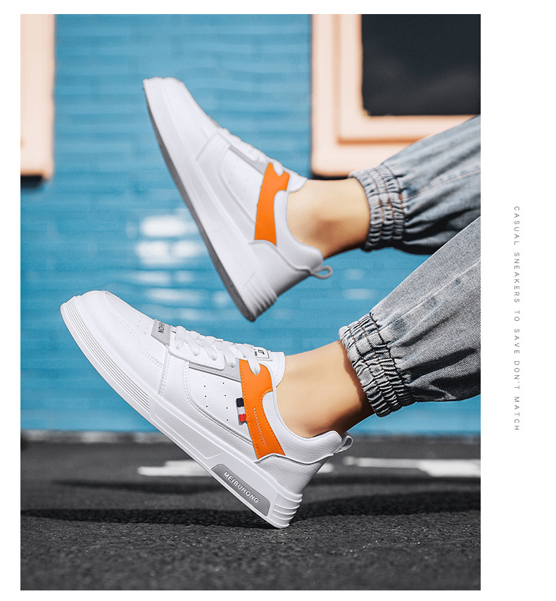 开学季小白鞋男生时尚滑板鞋透气休闲男鞋春季新款百搭运动潮男鞋详情9