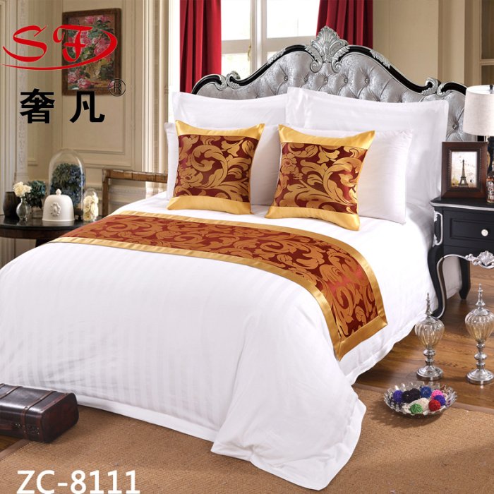 Wholesale of hotel and guesthouse bedding, bed end towels, bed flags, bed end throw pillows, cushions, table flags pic 7