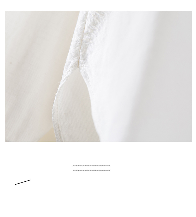 现货春季新款亚麻翻领长袖衬衫气质时尚宽松上衣休闲百搭衬衣女装详情18