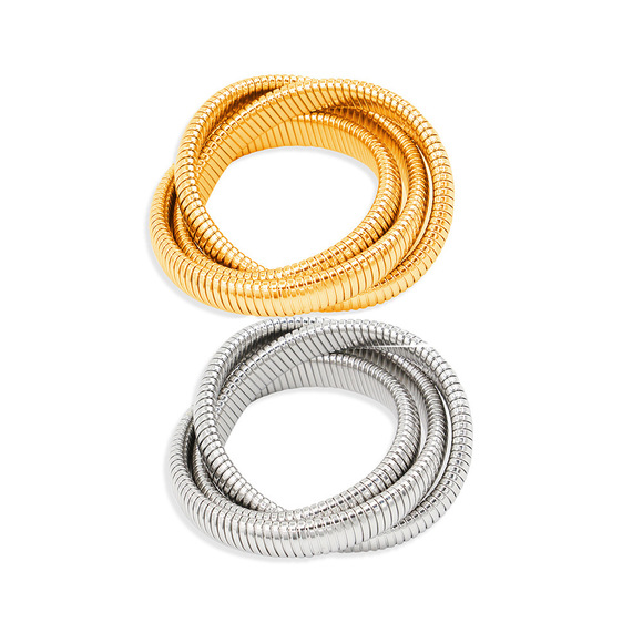 欧美重工钛钢编织项圈女项链小众设计锁骨链真空保色18KYS205详情17