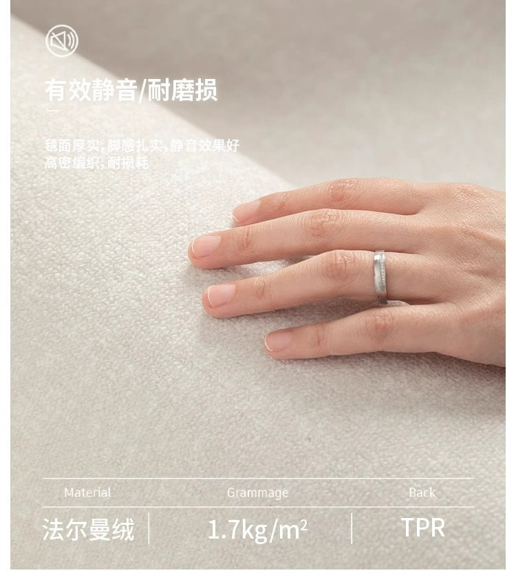 公寓客厅地毯2024新款卧室地垫秋冬免洗大面积打地铺轻奢高级可擦详情9