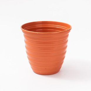 特厚塑料花盆生产批发仿木纹简约懒人家居装饰北欧摆件酒店加仑盆茏达森园艺505S型号详情3