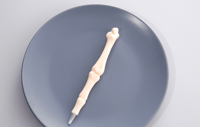 C Cross-border Exclusive bone Ballpoint pens, creative and personalized black signature pens, new and unique stationery items, funny bones pic 12