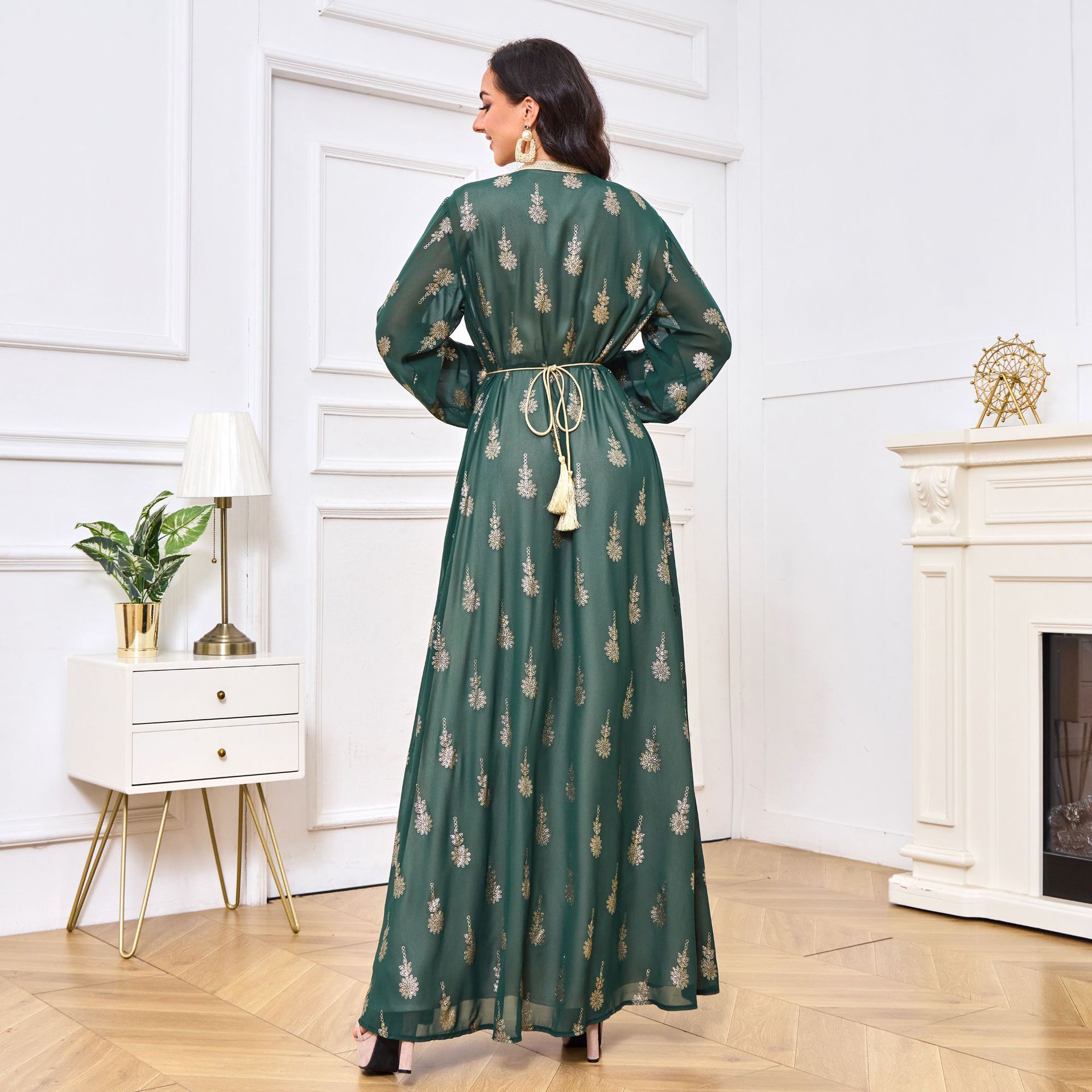 MT029 Middle East Cross-border Trade Arab Clothing, robes, embroidered cardigans, vests, two-piece dresses, ebay pic 18