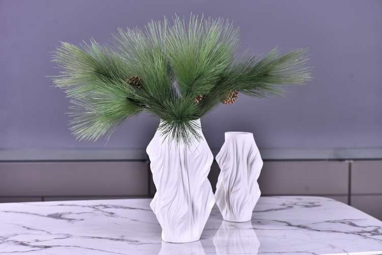 Factory direct sales of artificial Masson pine, Wabi-sabi style, Chinese Zen style artificial plants, wedding and banquet decoration green plants, pine needles pic 17