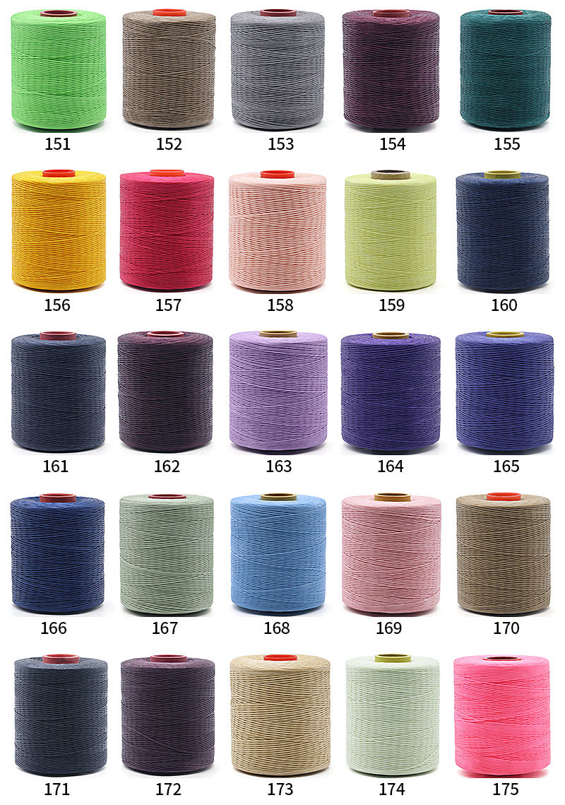 Kangfa Flat wax thread diy hand-sewn leather wax thread Leather goods hand-woven wax thread 210d polyester flat wax thread pic 13