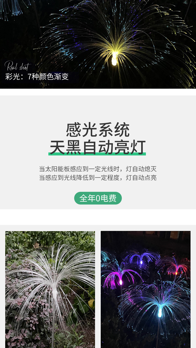 光纤广场装饰灯咖啡馆呼吸酒吧台音乐餐厅装饰挂灯吊顶灯太阳能详情3