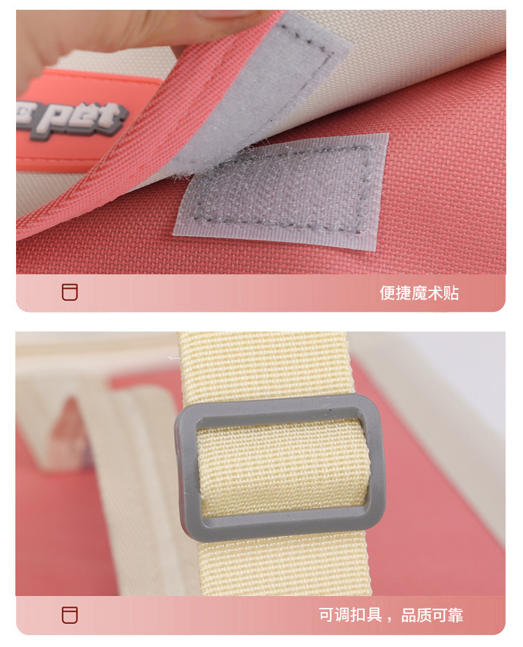 Pet bag for going out, portable single-shoulder cat travel bag, fashionable and simple, foldable, lightweight pet backpack and handbag pic 23