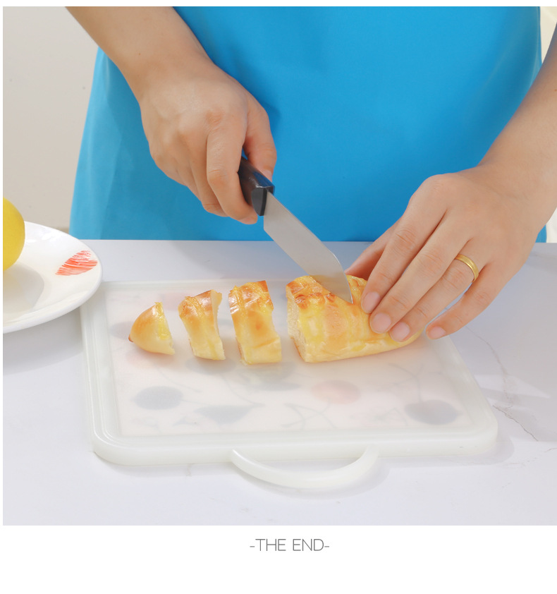 Cute double-sided cutting board, plastic fruit cutting board, household kitchen cutting board, easy to clean, with scale for convenient measurement pic 15
