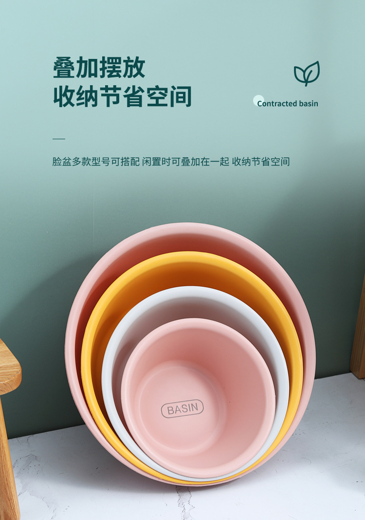 加厚日式洗脸盆批发日用品百货家用洗菜洗衣盆宝宝婴儿洗脸盆详情6
