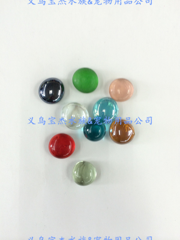 High-quality multi-color glass stone for fish tank landscape decoration and aquarium decoration pic 12